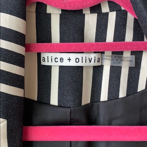 NWOT [Alice + Olivia] Striped Blazer Jacket XS - Picture 4 of 5